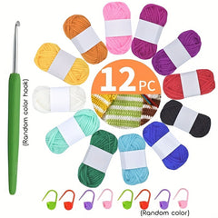 Beginner Crochet Kit with 3.5mm Hook - Cushion, Slippers