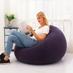 Inflatable Sofa Single Lazy Sofa Chair Foldable Leisure Sofa For Dorm Room