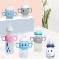Silicone Bottle Handle Cover Cartoon Easy Grip for Feeding Bottles