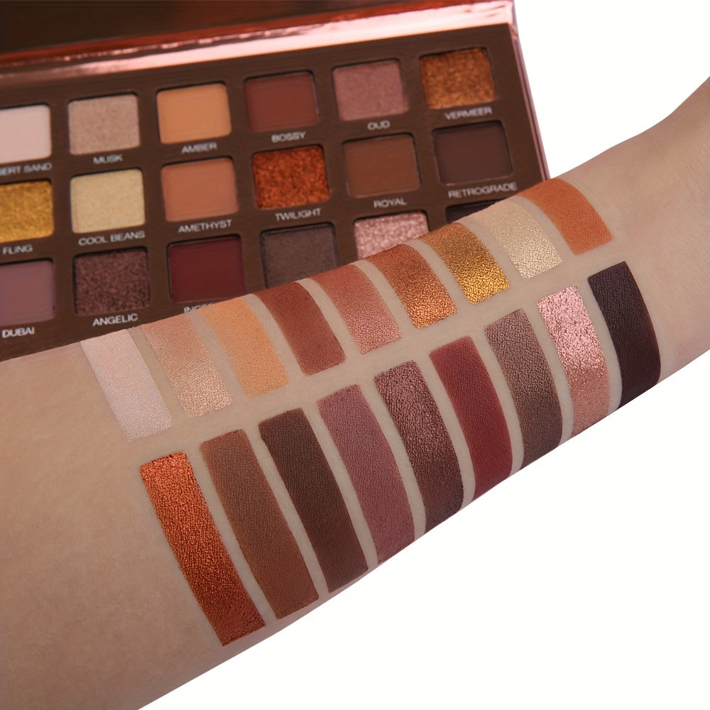 Smoky Style 18-Color Eyeshadow Palette Shimmer Matte Finish
