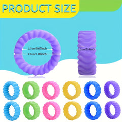 6pcs Dopamine Silicone Sensory Ring Fidget Toy