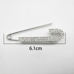 Rhinestone Safety Pins Brooches Women Girls Clothing Decoration