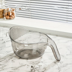 Rice Rinser Strainer Wash Rice Strainer With Handle For Washing Rice Fruits