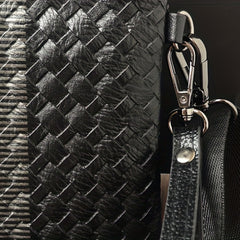 Men's Clutch Bag Large Capacity Woven Handbag Envelope Business Wear