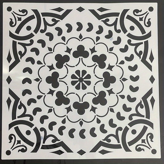 Floor Stencil For Concrete Patio Large Pattern Reusable Template Mold