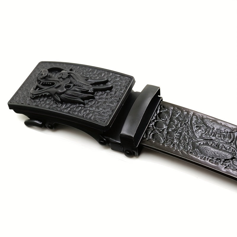 Automatic Slider Dragon Buckle Belt for Men