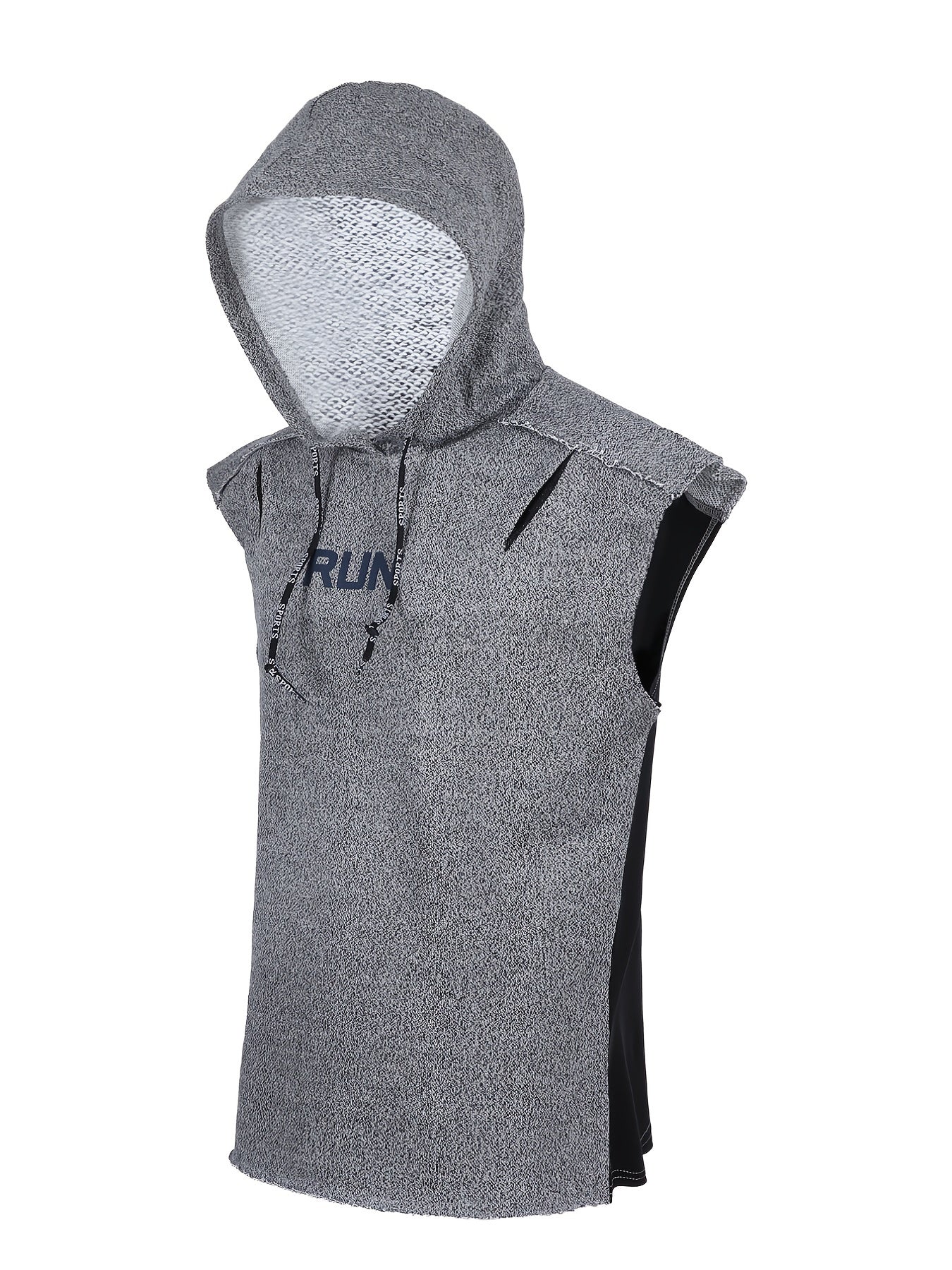 Men's Sleeveless Hooded Training Vest for Workouts and Sports