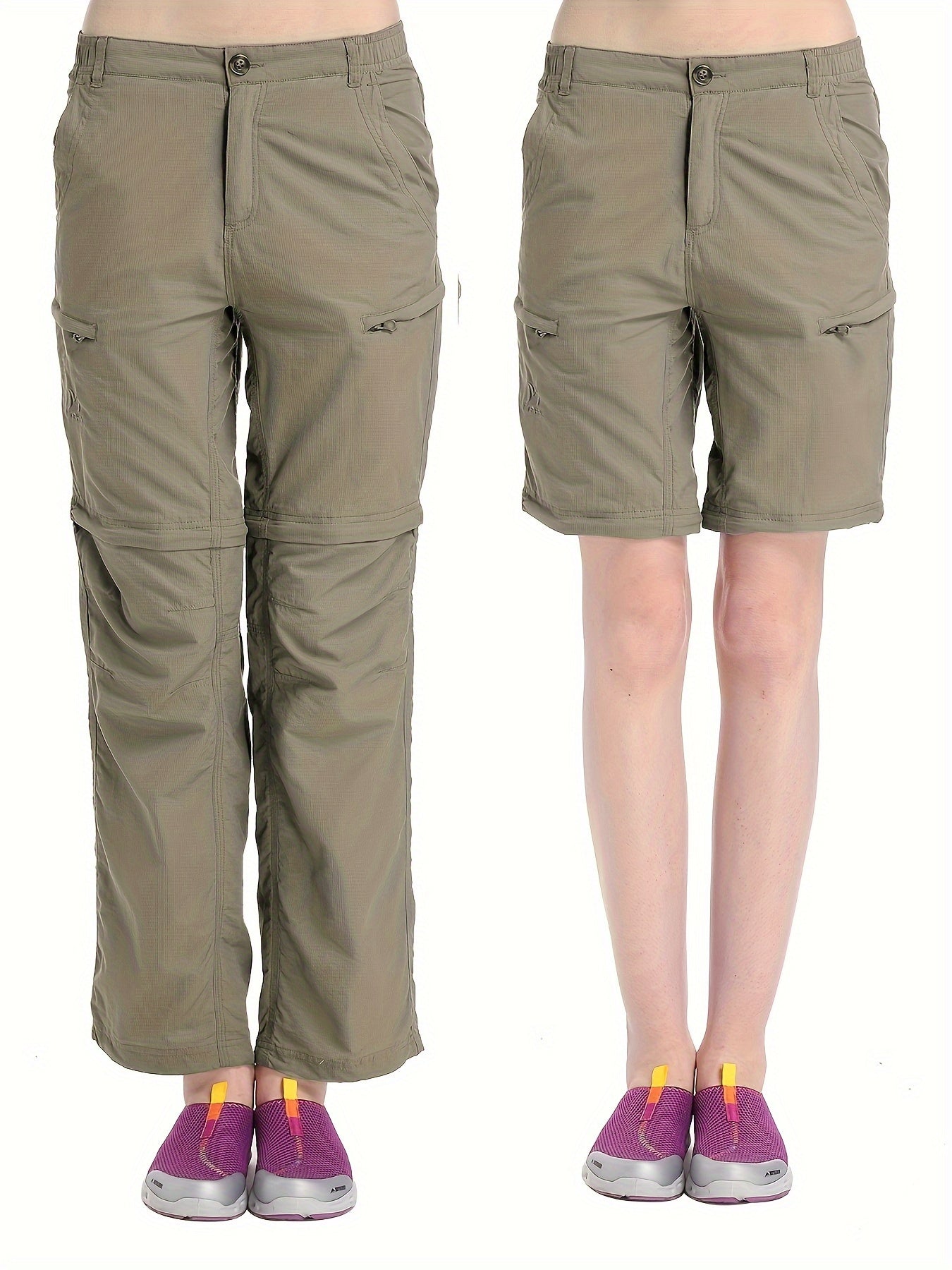 Women's Detachable Cargo Pants Quick Dry for Hiking