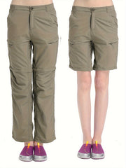 Women's Detachable Cargo Pants Quick Dry for Hiking