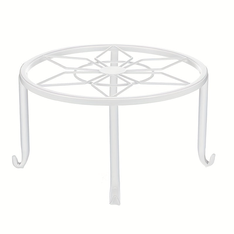 2pcs Metal Plant Supports Heavy Duty Round Iron Pot