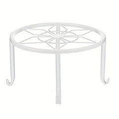 2pcs Metal Plant Supports Heavy Duty Round Iron Pot