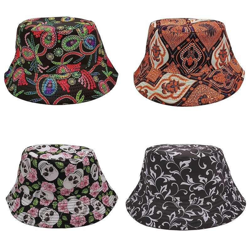 Novelty Pattern Bucket Hat Fisherman Cap Sun Hats