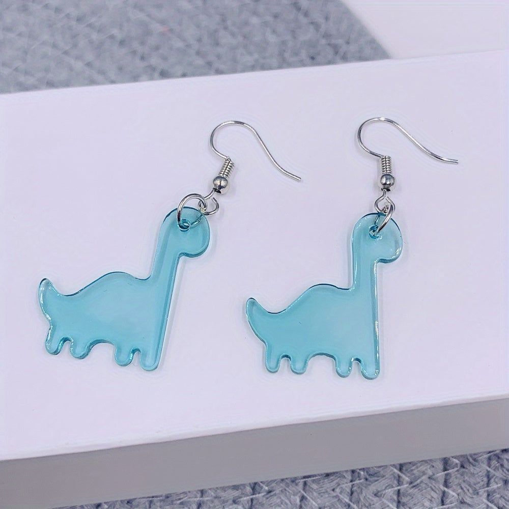 Fun Dino Acrylic Earrings for a Playful Look