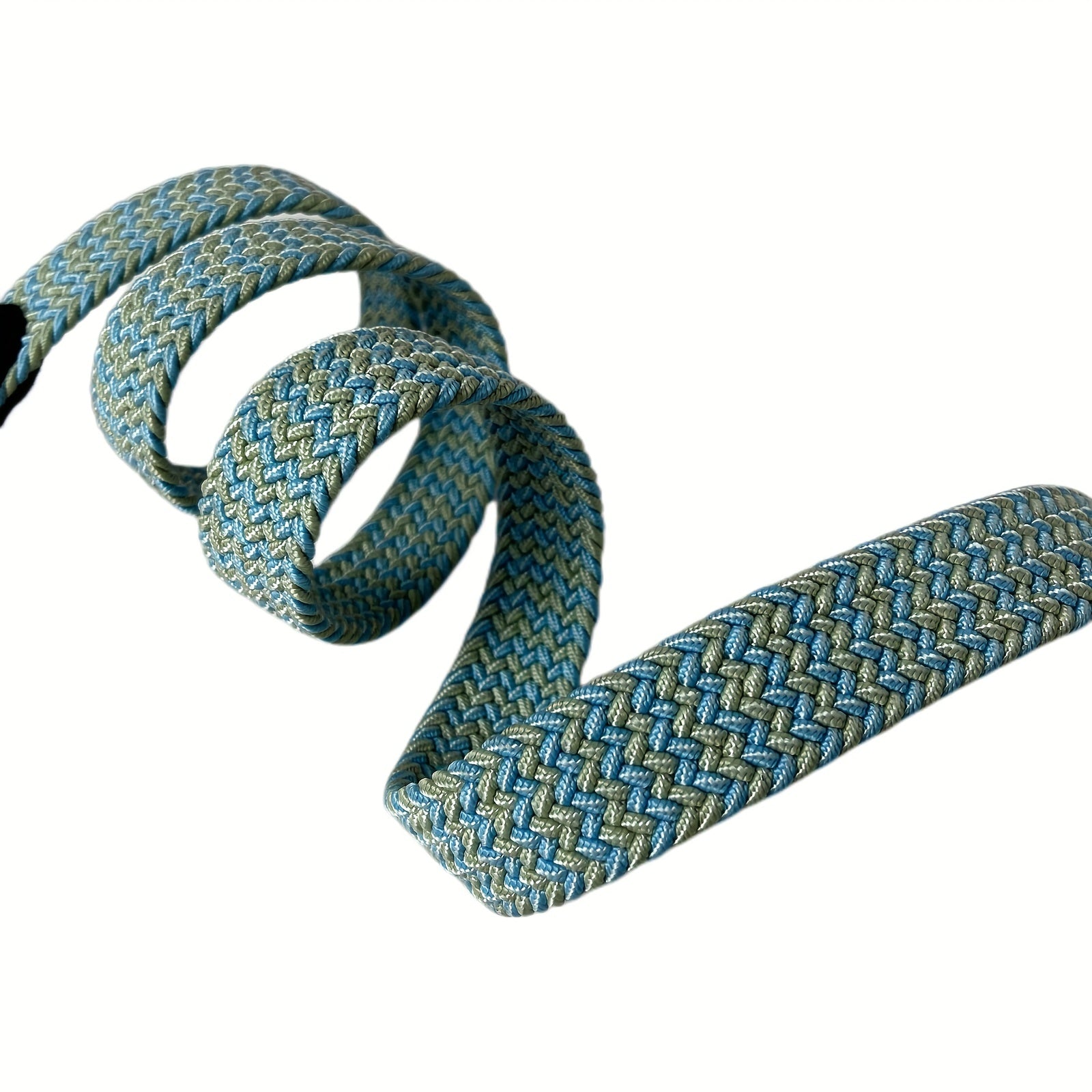 Elastic Braided Belt Pin Buckle Stretch Belt Canvas Waistband