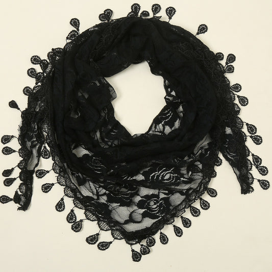 Triangular Lace Veil Prayer Church Veil Women Headcovering Lace Scarf