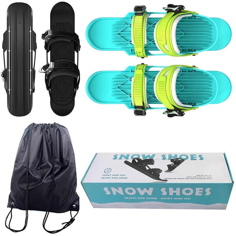 Mini Short Ski Skates for Outdoor Snow Skateboarding