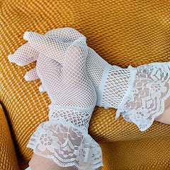 Sexy Fishing Net Gloves for Women
