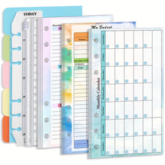 Budget Planner Refill Set - 82 Sheets Loose Leaf Paper with Binder Pocket