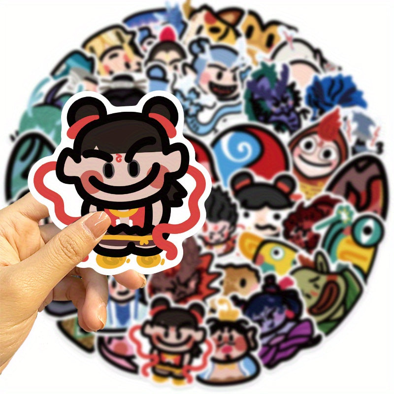 Nezha Series Graffiti Stickers - Waterproof DIY Stickers
