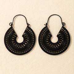Vintage Hollow Metal Dangle Earrings Women Gift