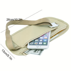 Invisible Travel Waist Bag Pouch Portable Small Fanny Pack Wallet