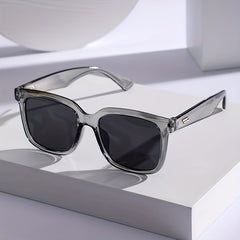 Square Frame Sunglasses Rivet Decor Glasses UV400