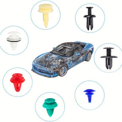 925pcs Car Bumper Retainer Clips Plastic Rivets Fasteners
