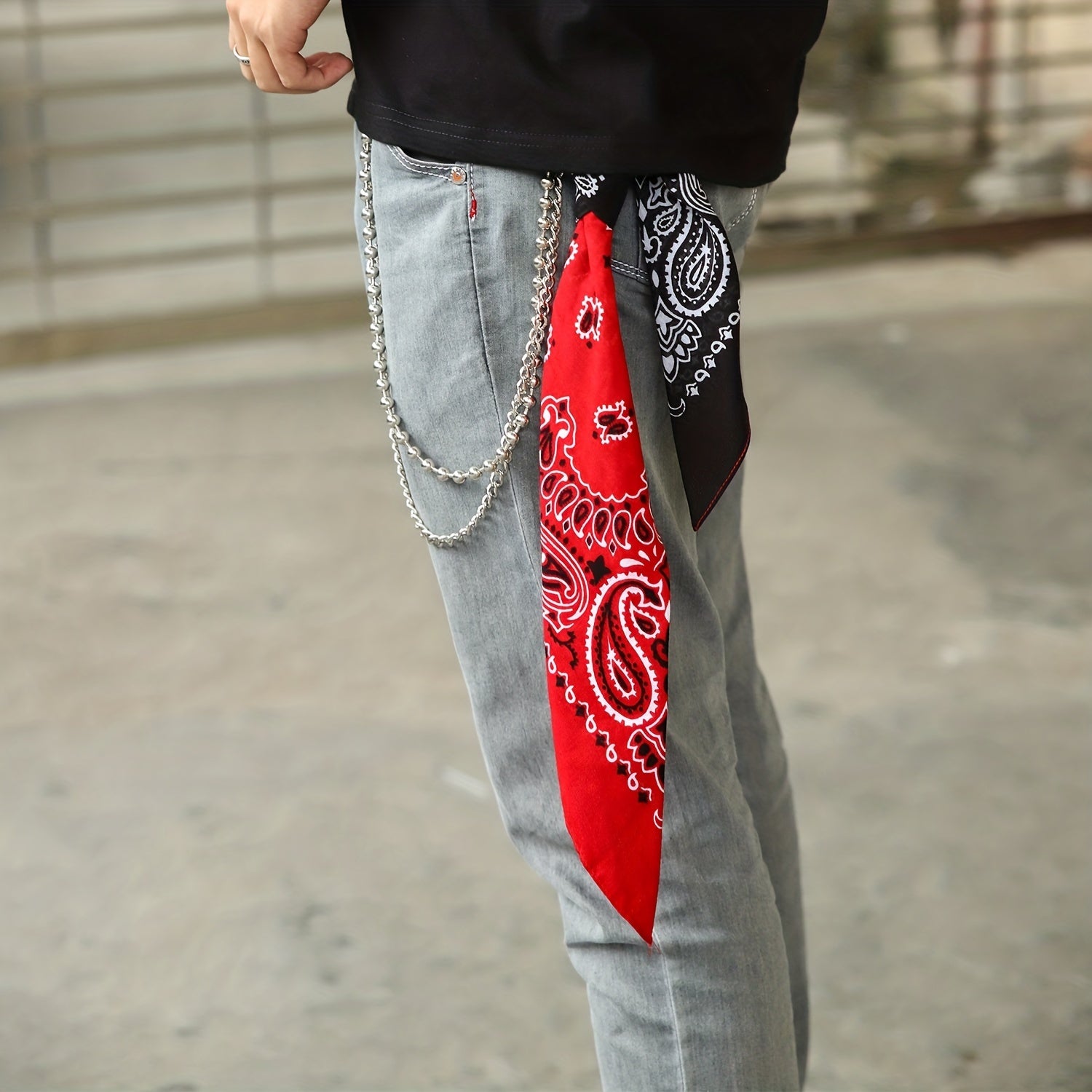 Hipster Layered HipHop Bandana Accessories Keychain