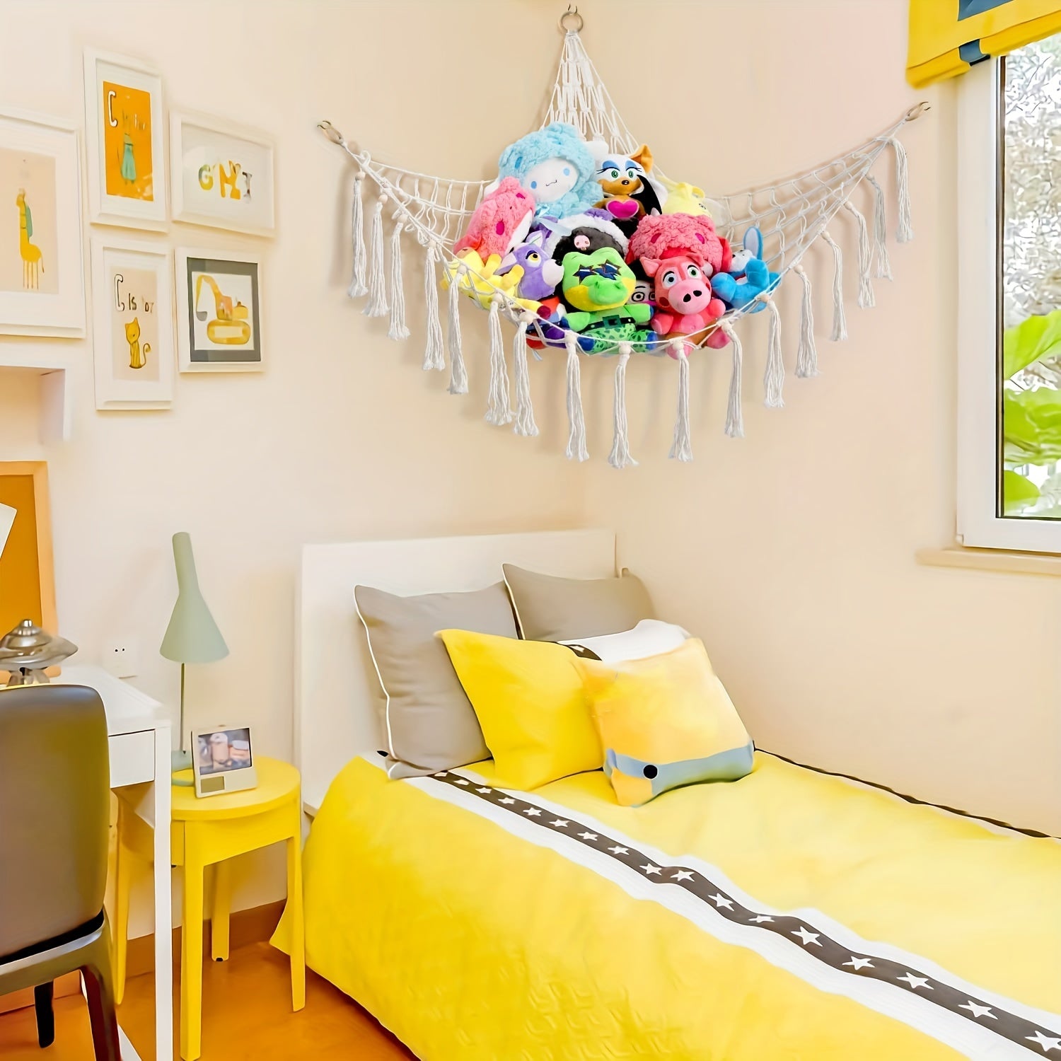 Plush Hammock Storage Net for Kids' Stuffed Animals