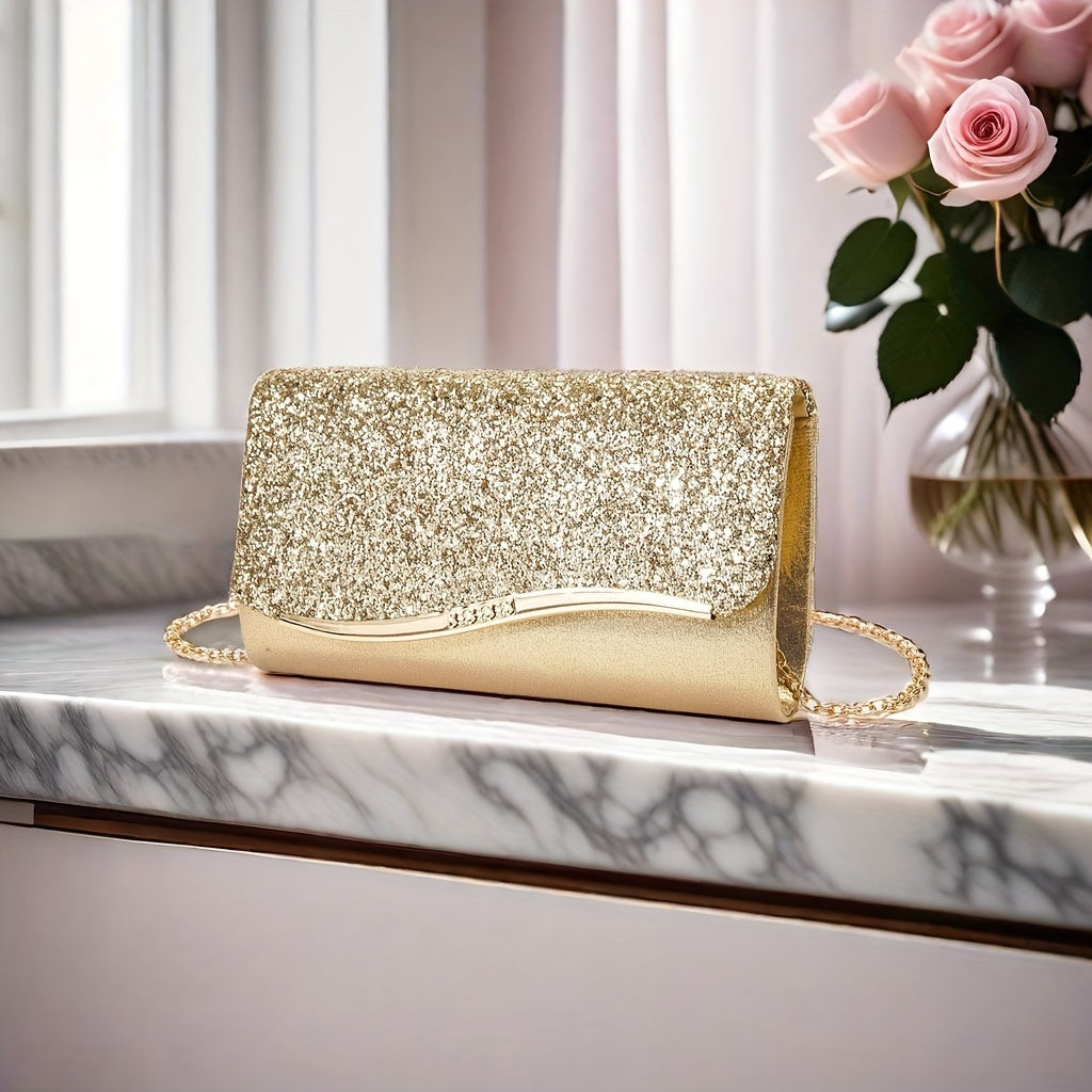 Crystal Clutch Bag Evening Purse with Sparkling Embellishments