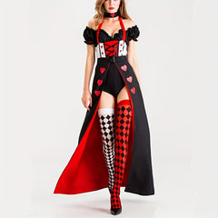 Geometric & Skull Print Over The Knee Socks