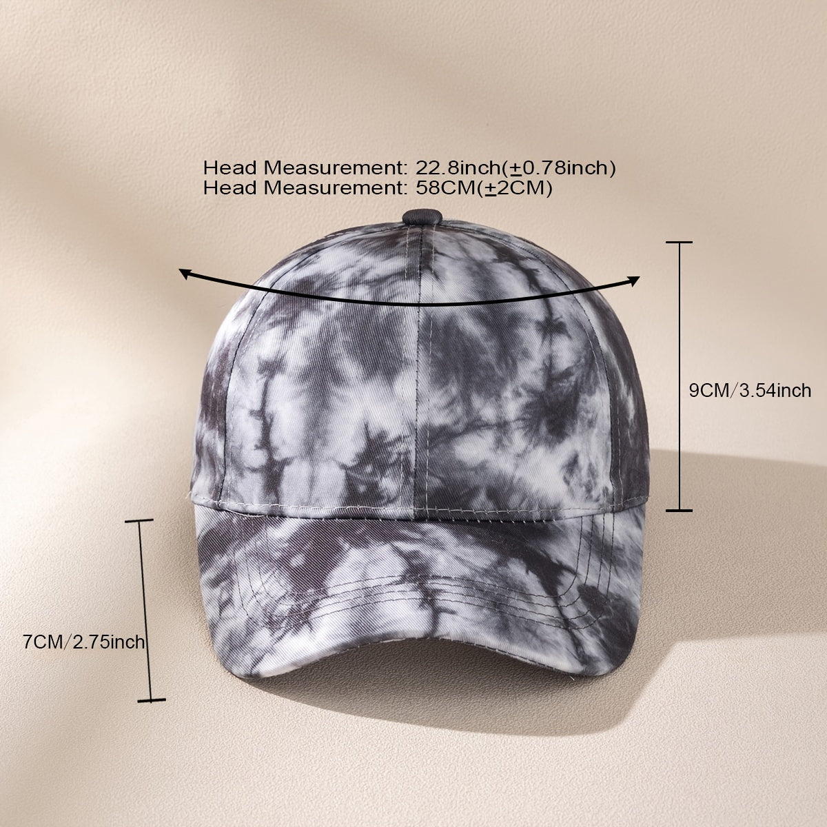 Tie Dye Y2K Baseball Cap Sports Sun Hat Men Dad Hats