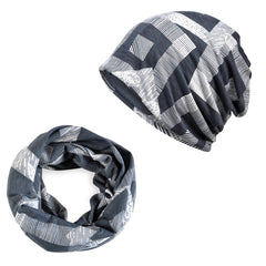 Womens Slouchy Beanie Hat & Infinity Scarf Set for Sports
