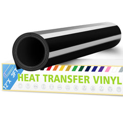 30 X 3ft HTV Iron On Permanent Adhesive Vinyl Roll Heat Transfer Vinyl For Fabri