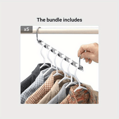 Magic Clothes Hanging Hook Metal Closet Hangers Clothing Organizer
