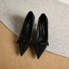 Women's Bowknot Stiletto Heels Pumps - Outdoor Shoes