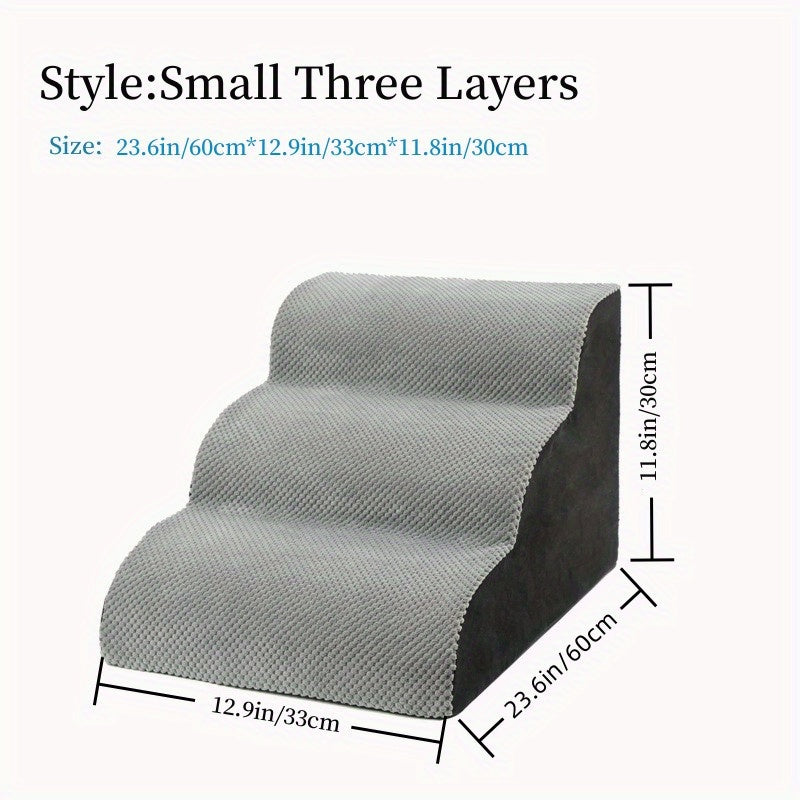 Small Dog Stairs Ramp Climbing Steps Cat Portable Dog Stairs