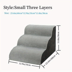 Small Dog Stairs Ramp Climbing Steps Cat Portable Dog Stairs