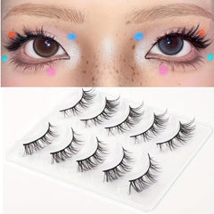 Fox Eye Eyelashes 5 Pairs False Eyelashes Simulated Thai Makeup