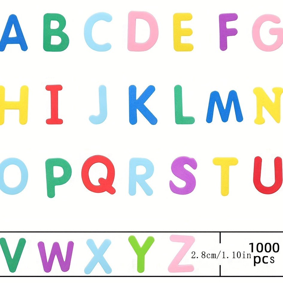 1000pcs Foam Letter Stickers Self adhesive Kids Party Crafts