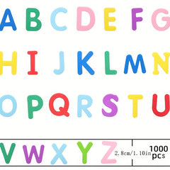 1000pcs Foam Letter Stickers Self adhesive Kids Party Crafts