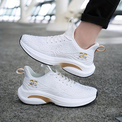 Marathon Shock Absorption Running Shoes Soft Sole Breathable Mesh Sneakers