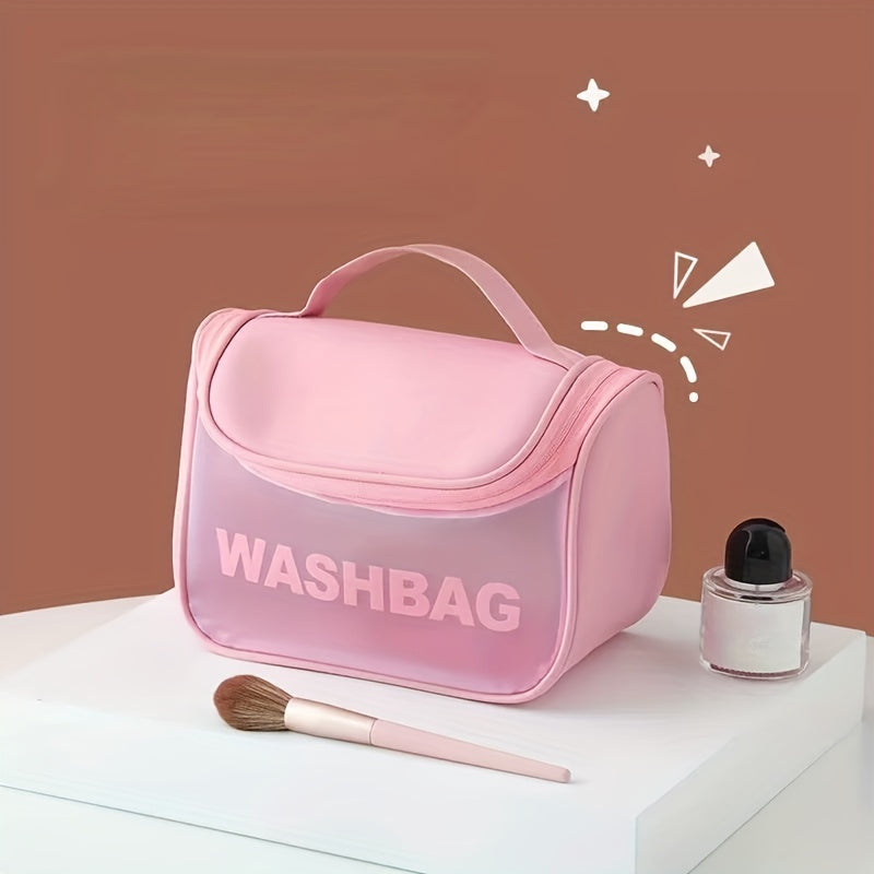 Waterproof Travel Wash Bag with Mesh Pocket