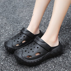 Men's Solid Clogs Comfy Non Slip Soft Sole Casual Slippers