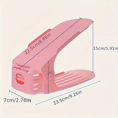 Adjustable Double-layer Shoe Rack Integrated Shoe Rack Space-saving Shoe Storage