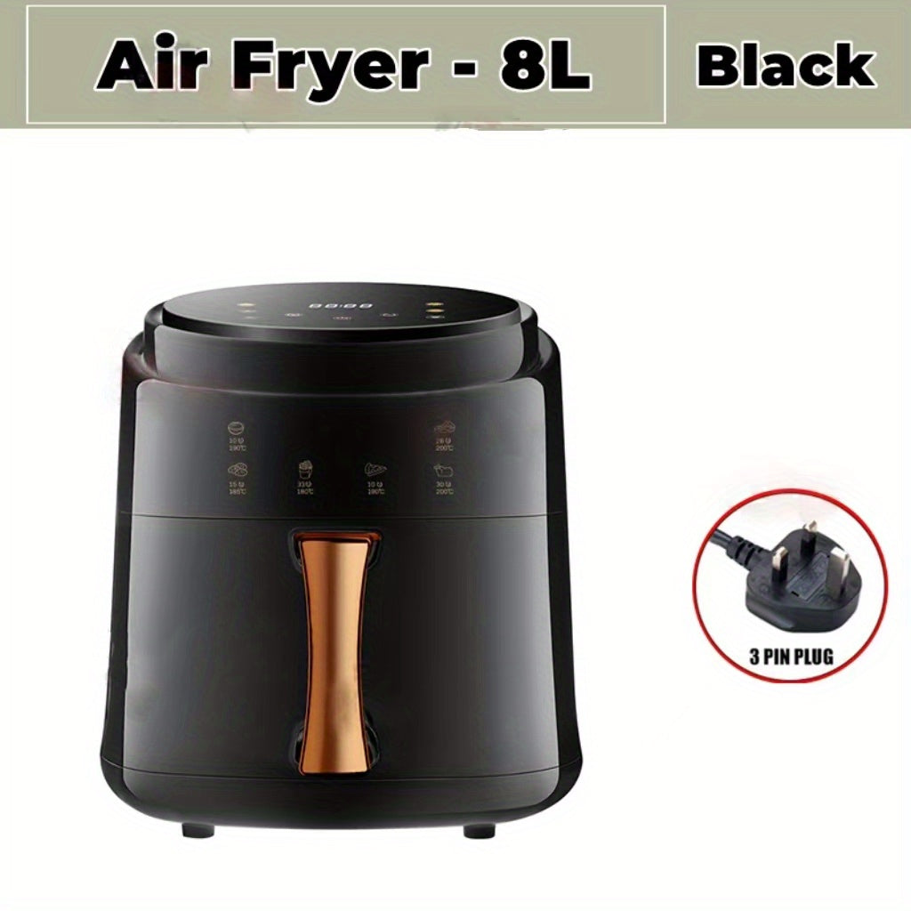 8L Air Fryer LED Digital Touchscreen Kitchen Aid Healthy Cooker