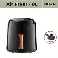 8L Air Fryer LED Digital Touchscreen Kitchen Aid Healthy Cooker