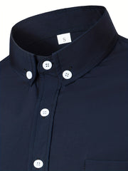 Men's Casual Short Sleeve Shirt for Summer Vacation Resort