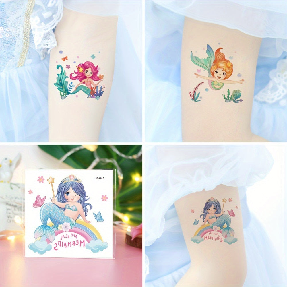 Mermaid Waterproof Temporary Tattoos - Set of 20 Sheets