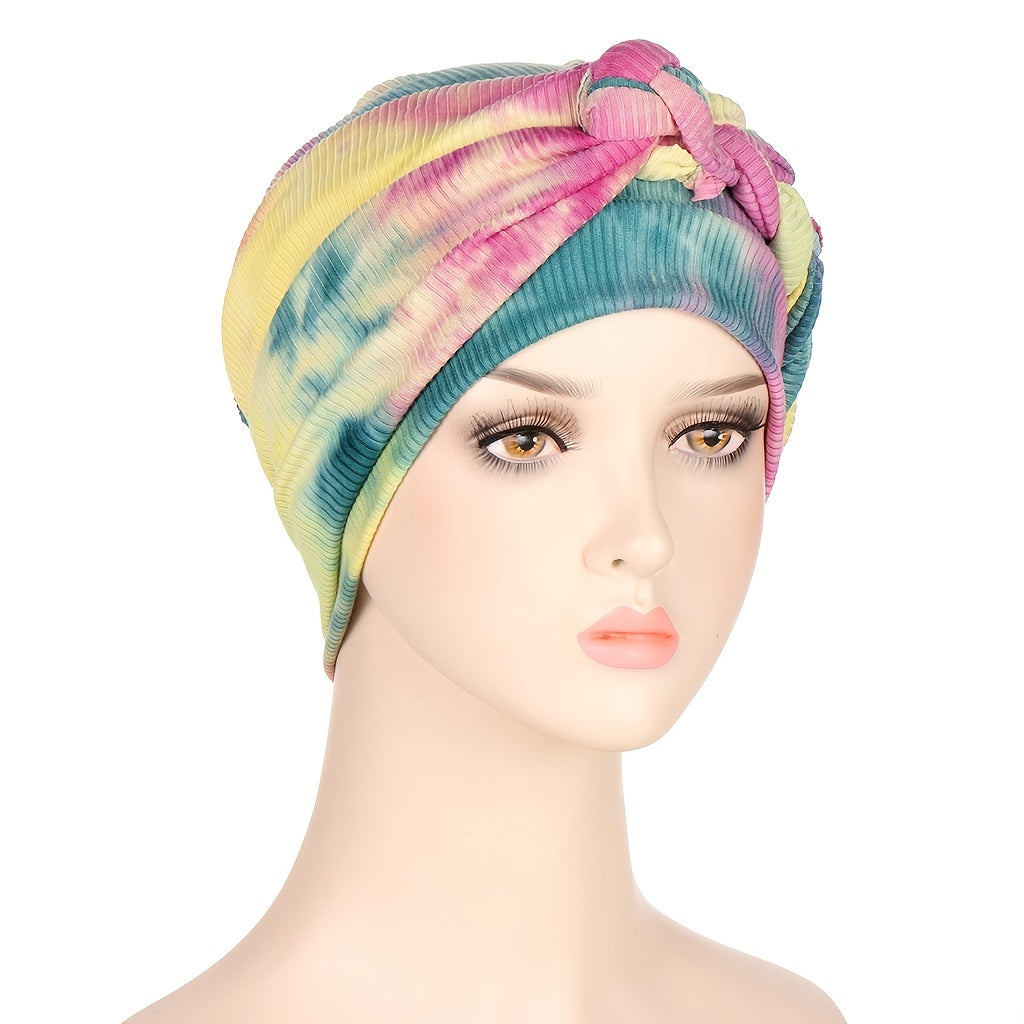 Tie Dye Braid Bandana Cap Turban Cap Hair Bonnet Head Scarf Wrap